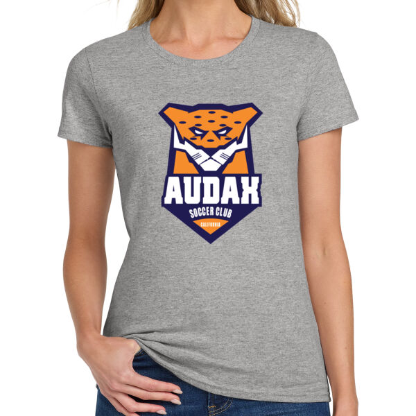 Audax Soccer Spirit Ladies Heavy Cotton 100% Cotton T Shirt Logo 1 Thumbnail