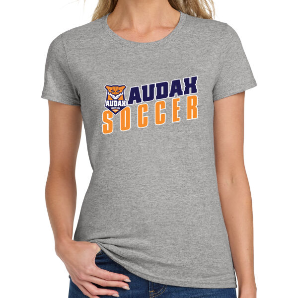 Audax Soccer Spirit Ladies Heavy Cotton 100% Cotton T Shirt Logo 1 Thumbnail